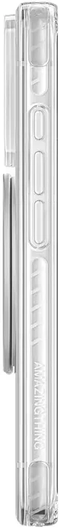 Dėklas AmazingThing Titan Pro Pop Lens Case for iPhone 18 Pro with Camera Cover, Holder and Stand, MagSafe Compatible - Clear