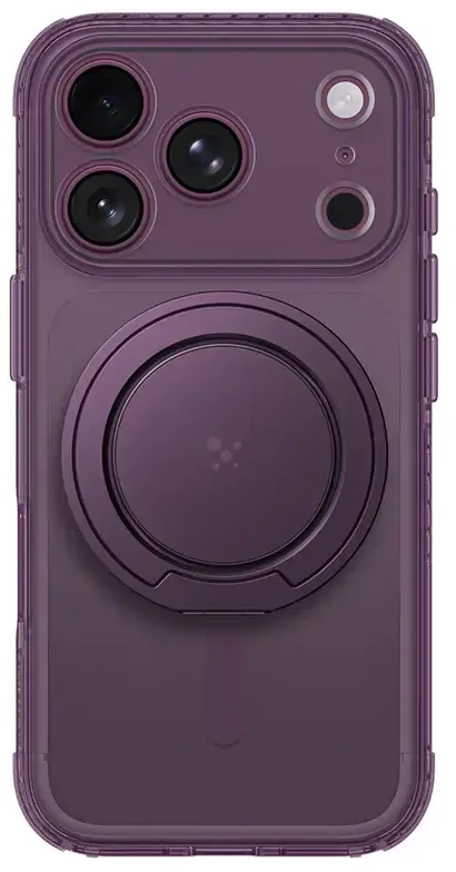 Dėklas AmazingThing Titan Pro Pop Lens Case for iPhone 18 Pro Max with Camera Cover, Holder and Stand, MagSafe Compatible - Violetinė