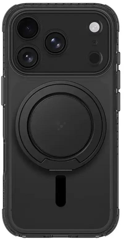 Dėklas AmazingThing Titan Pro Pop Lens Case for iPhone 18 Pro Max with Camera Cover, Holder and Stand, MagSafe Compatible - Juodas