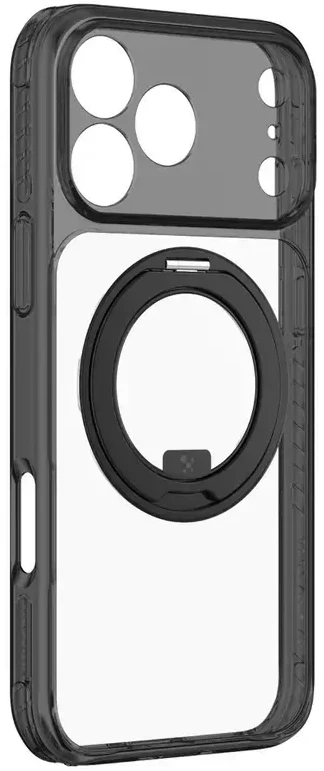 Objektyvas AmazingThing Titan Pro Spin Lens Case for iPhone 18 Pro Max with Rotating Ring and Lanyard Mount, MagSafe Compatible - Juodas