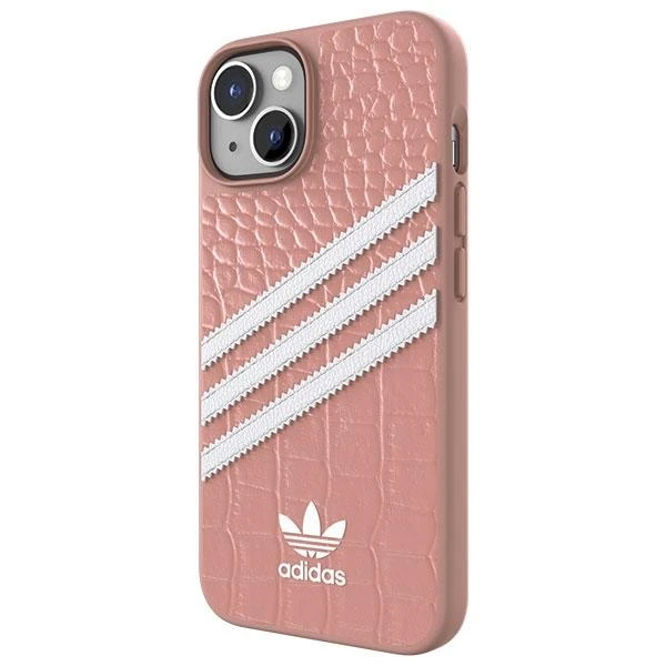 Dėklas ADIDAS OR SAMBA ALLIGATOR IPHONE 14 6.1 "Rožinis-BIAA / MAUVE-Baltas 50199