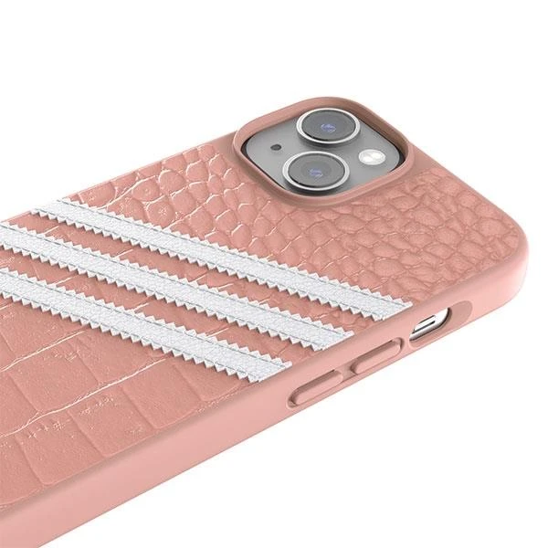 Dėklas ADIDAS OR SAMBA ALLIGATOR IPHONE 14 6.1 "Rožinis-BIAA / MAUVE-Baltas 50199