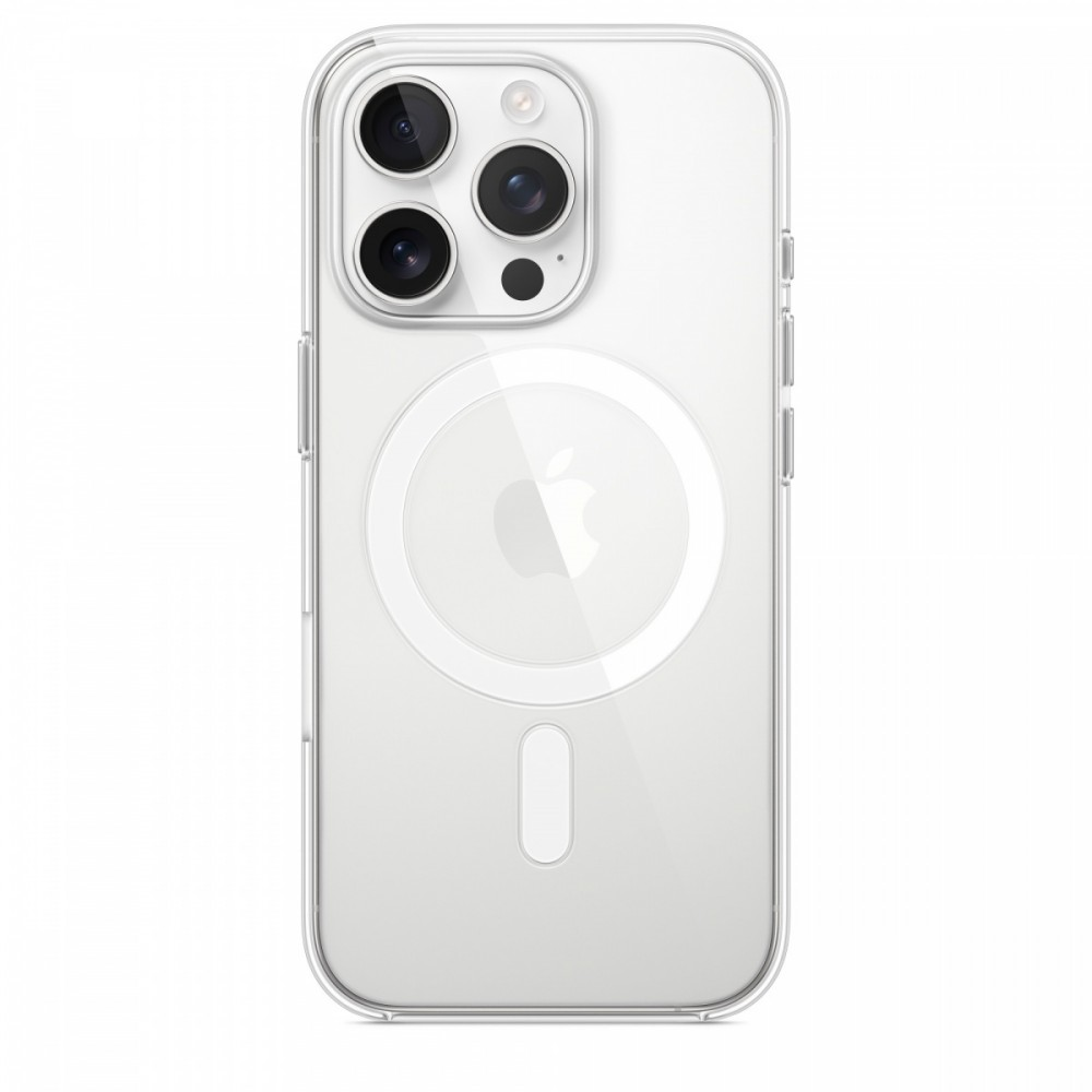 Apple iPhone 16 Pro skaidrus dėklas su MagSafe