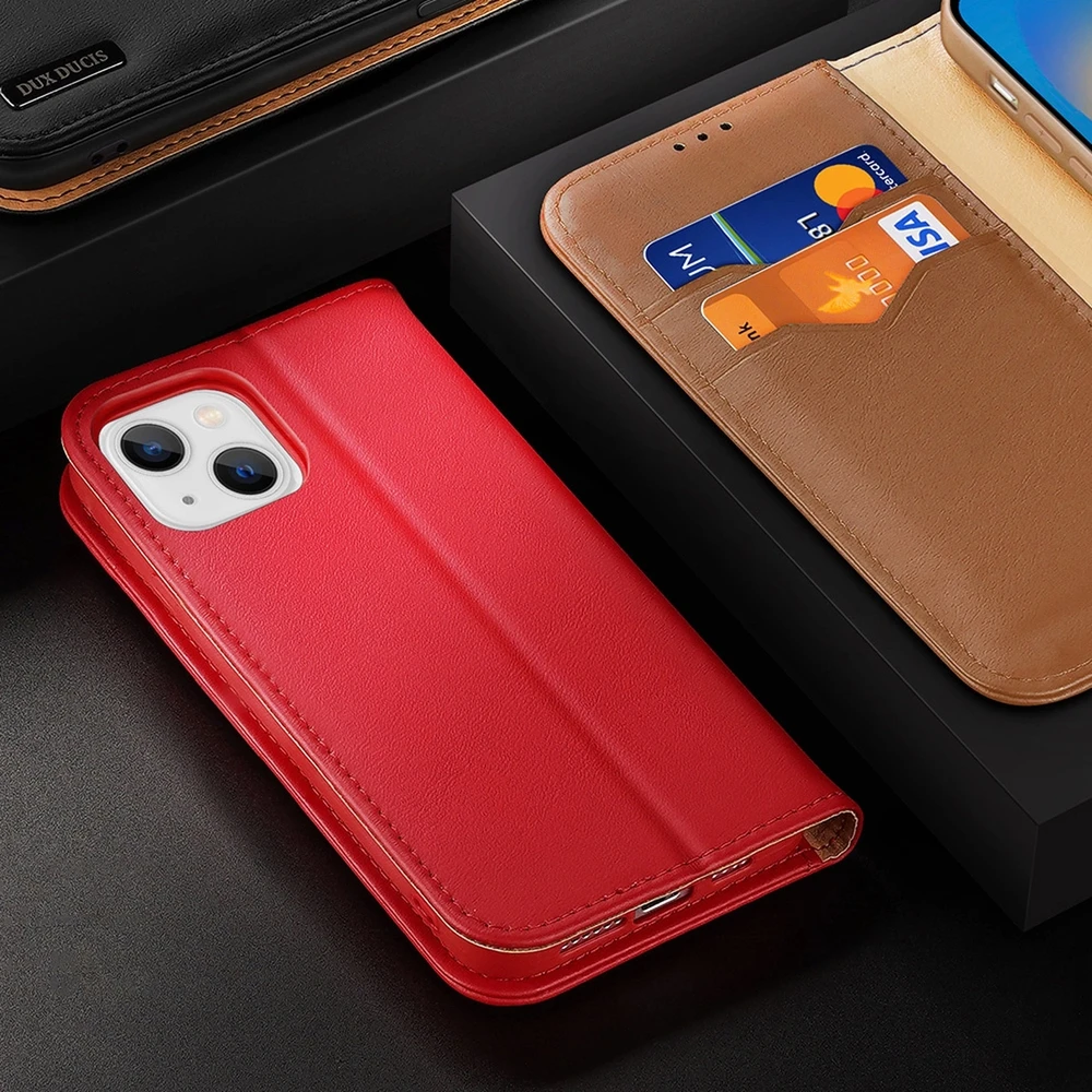 Dux Ducis Hivo dėklas skirtas iPhone 14 Plus, rudas