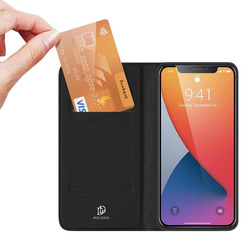 Dux Ducis Skin Pro dėklas skirtas Apple iPhone 12/12 Pro, juodas
