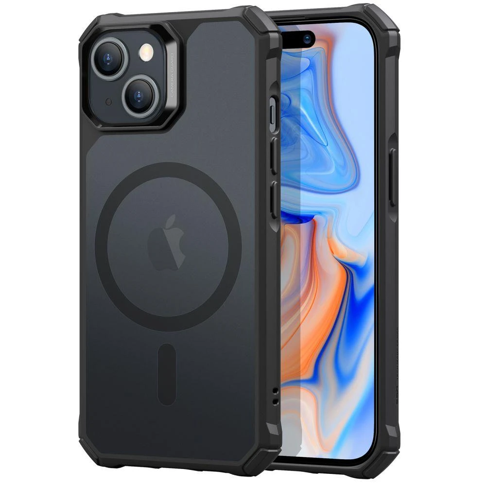 Dėklas ESR Air Armor, skirtas iPhone 15 Plus, Magsafe (juodas)