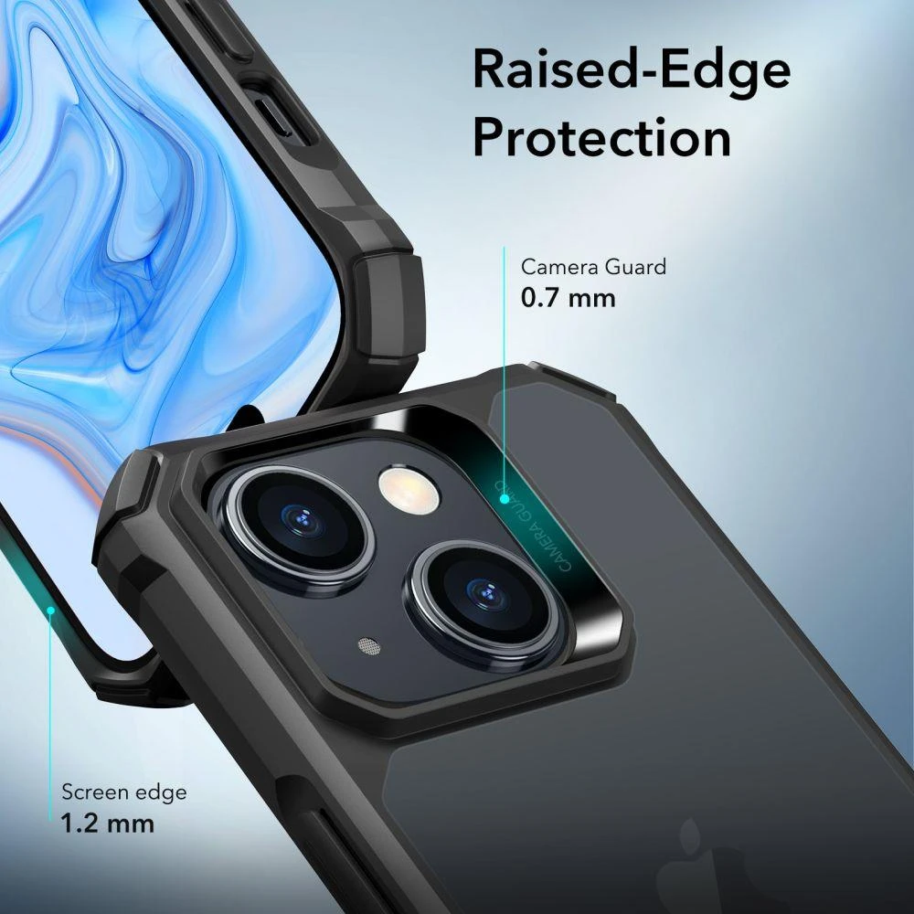 Dėklas ESR AIR ARMOR IPHONE 15 FROSTED Juodas