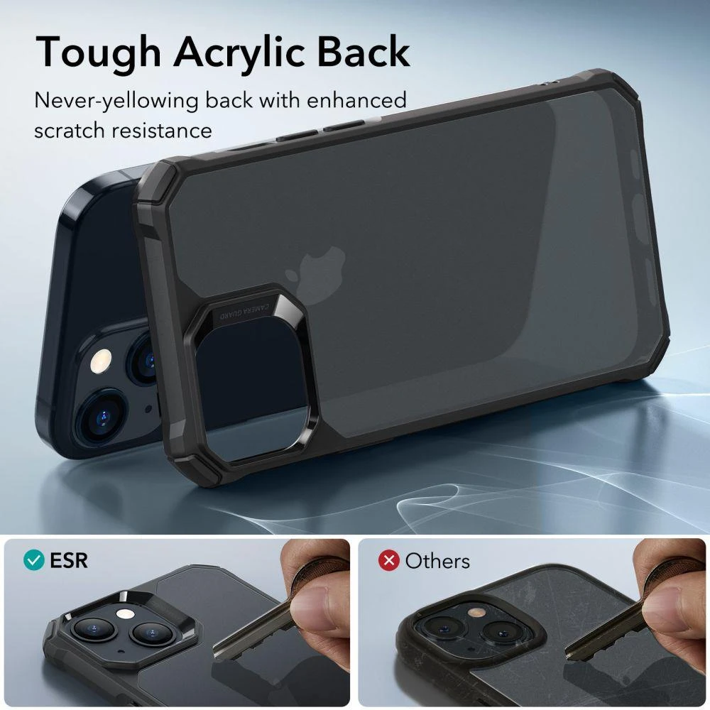 Dėklas ESR AIR ARMOR IPHONE 15 FROSTED Juodas