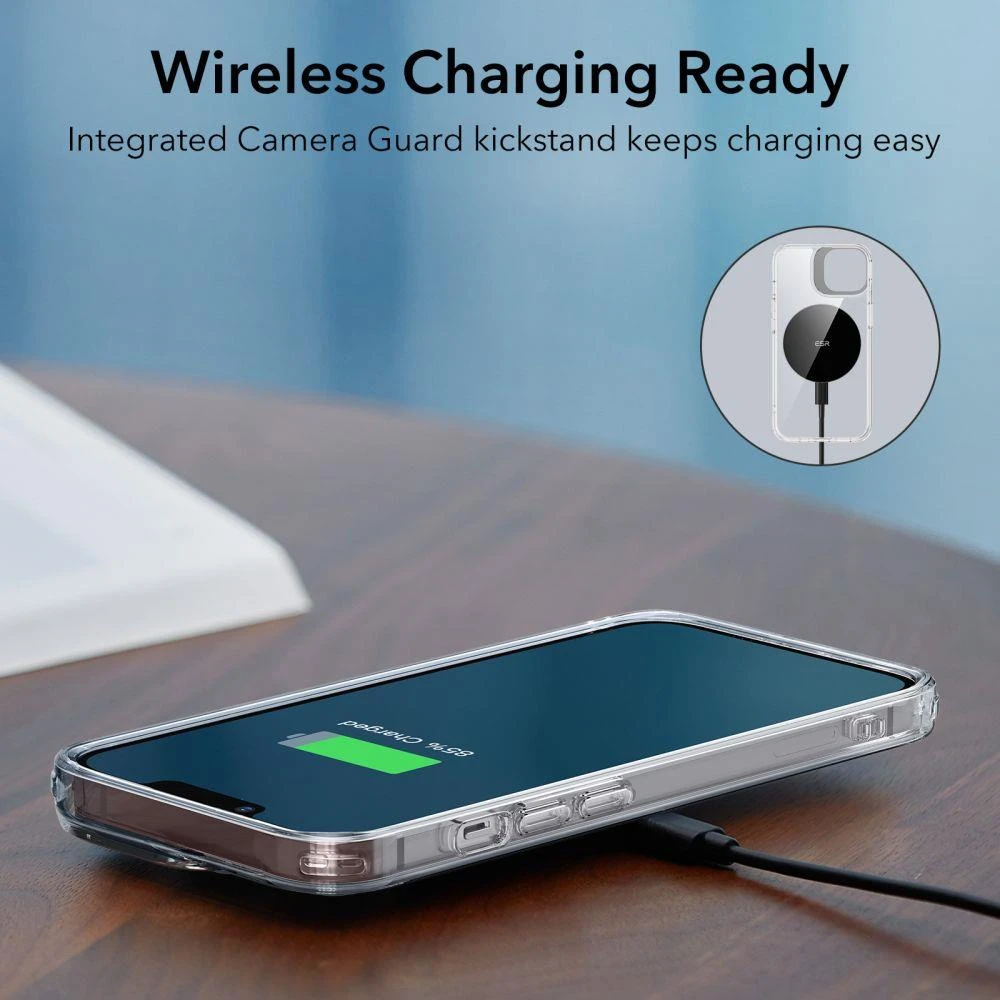 Dėklas ESR Classic Kickstand, skirtas iPhone 14 Plus (skaidrus)