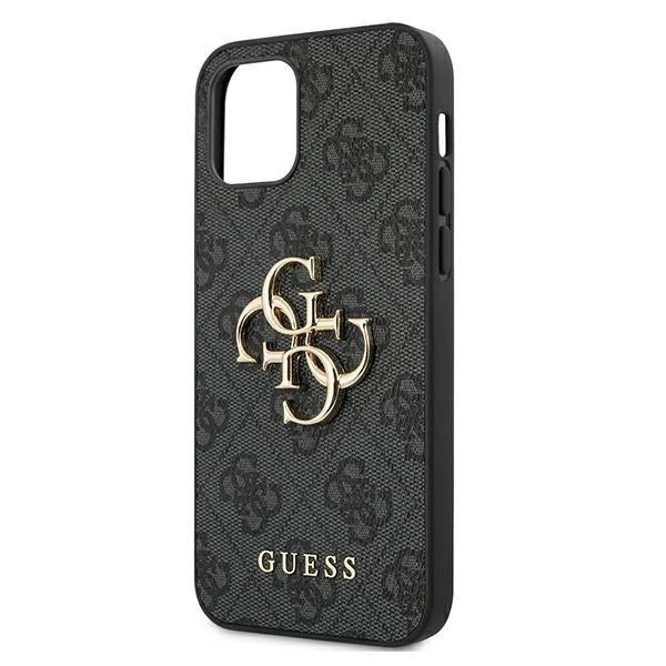 Dėklas GUESS GUHCP12M4GMGGR IPHONE 12/12 PRO 6.1 "GRAY/GRAY HARDCASE 4G BIG METAL LOGO