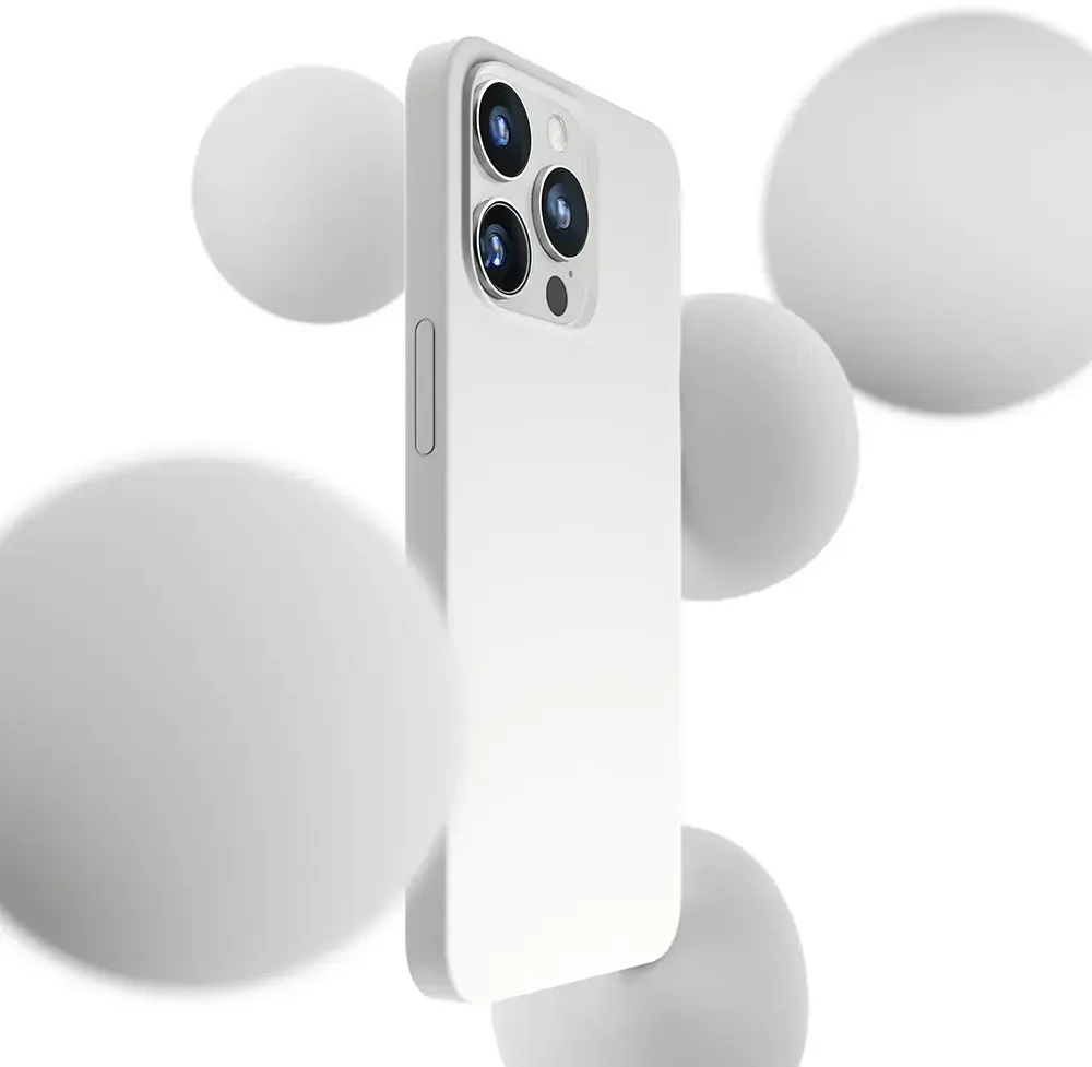 3mk Hardy MagCase dėklas telefonui su MagSafe palaikymu iPhone 15 Pro sidabrinis baltas