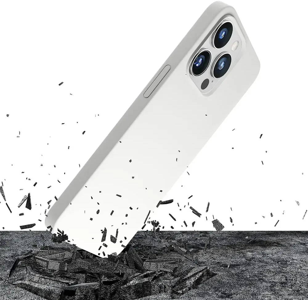 3mk Hardy MagCase dėklas telefonui su MagSafe palaikymu iPhone 15 Pro sidabrinis baltas