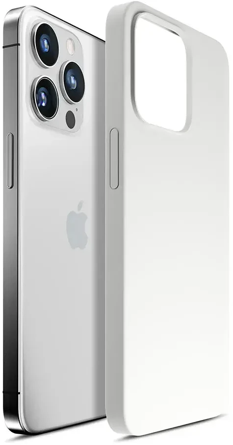 3mk Hardy MagCase dėklas telefonui su MagSafe palaikymu iPhone 15 Pro sidabrinis baltas