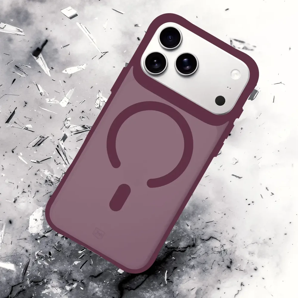 Dėklas 3Mk Protection 3mk Smoke MagCase case for iPhone 18 Pro / 17 Pro - burgundy