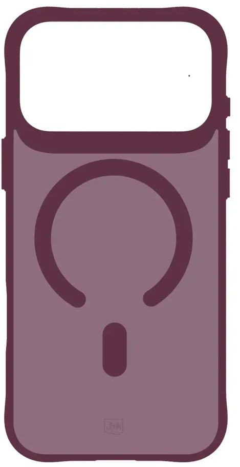 Dėklas 3Mk Protection 3mk Smoke MagCase case for iPhone 18 Pro / 17 Pro - burgundy