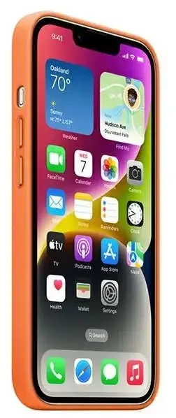 Apple iPhone 14 Plus Odinis dėklas with MagSafe - Oranžinis
