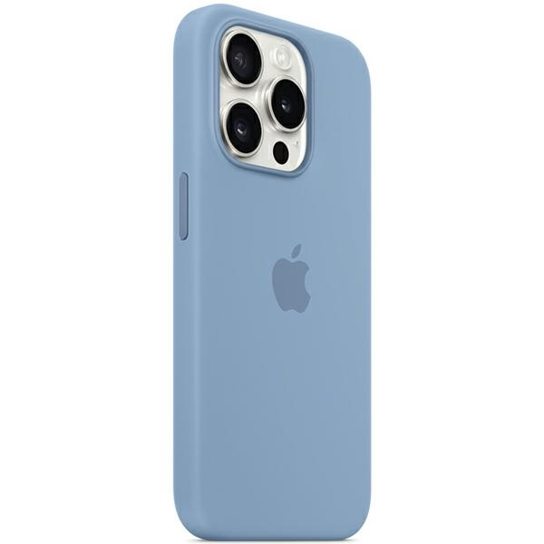Apple „iPhone 15 Pro Max“ silikoninis dėklas su „MagSafe“ – žiemos mėlynas