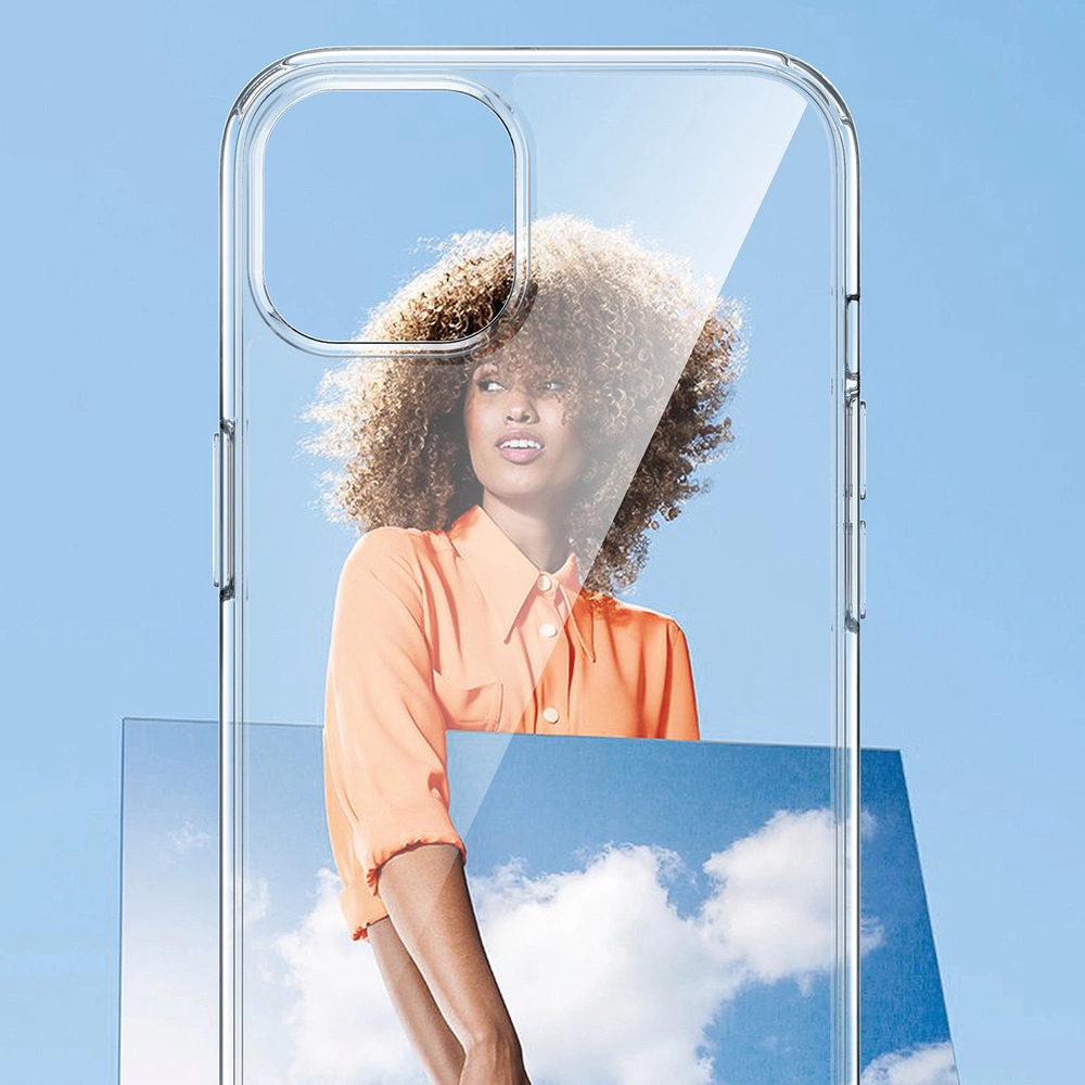 Dėklas Ugreen Protective Fusion Case kietas dangtelis su geliniu rėmeliu, skirtas iPhone 13 Pro Juodas (90201)