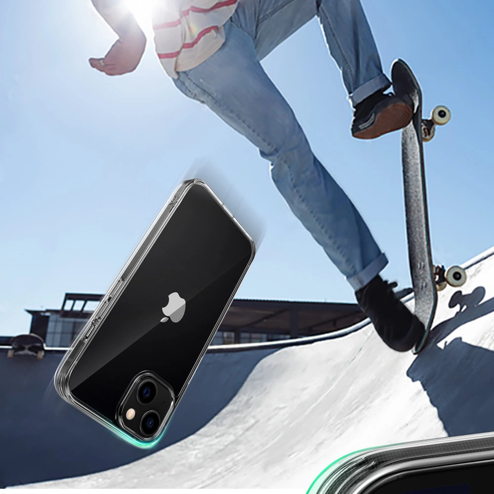 Dėklas Ugreen Protective Fusion Case kietas dangtelis su geliniu rėmeliu, skirtas iPhone 13 Pro Juodas (90201)