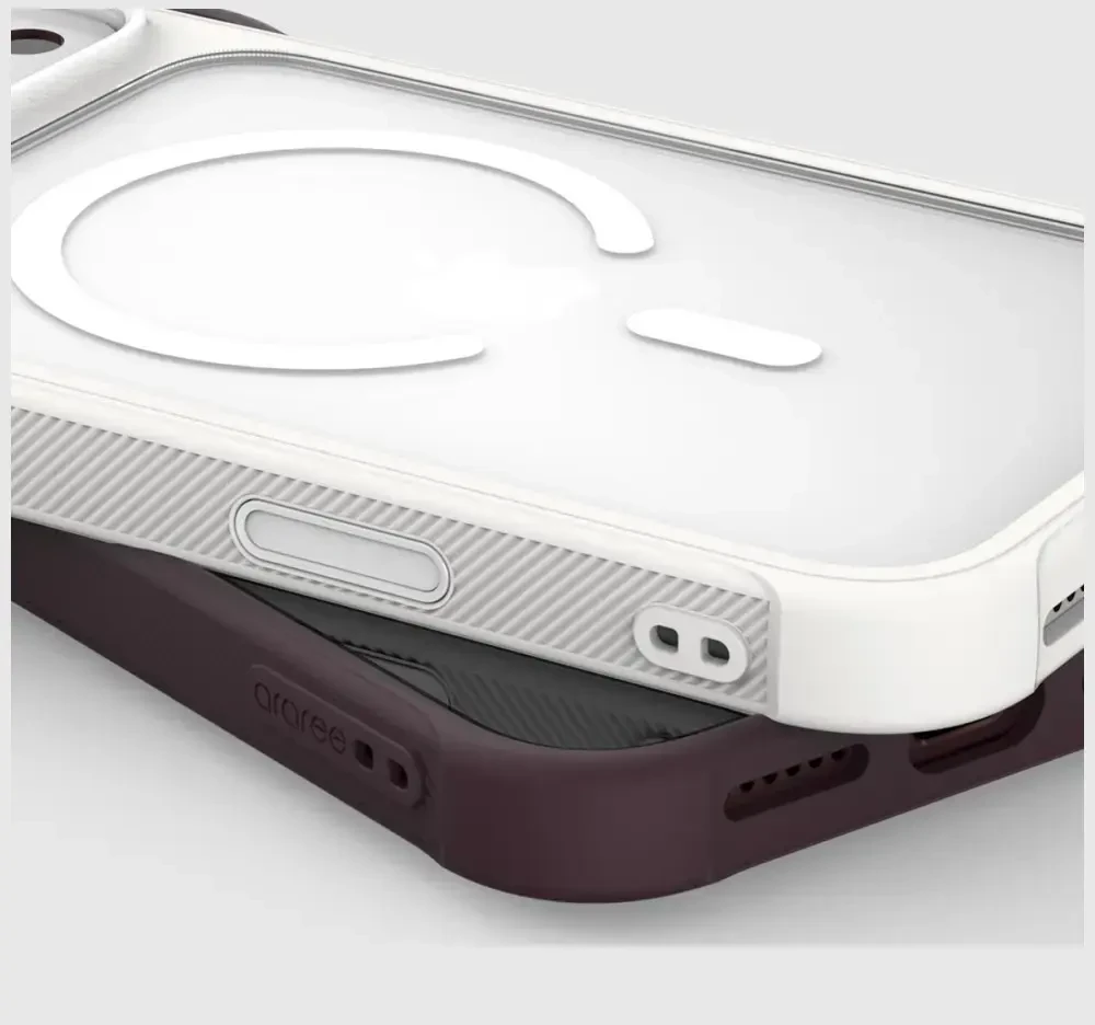 Dėklas Araree Duple M Armor MagSafe do iPhone 18 Pro / 17 Pro balta