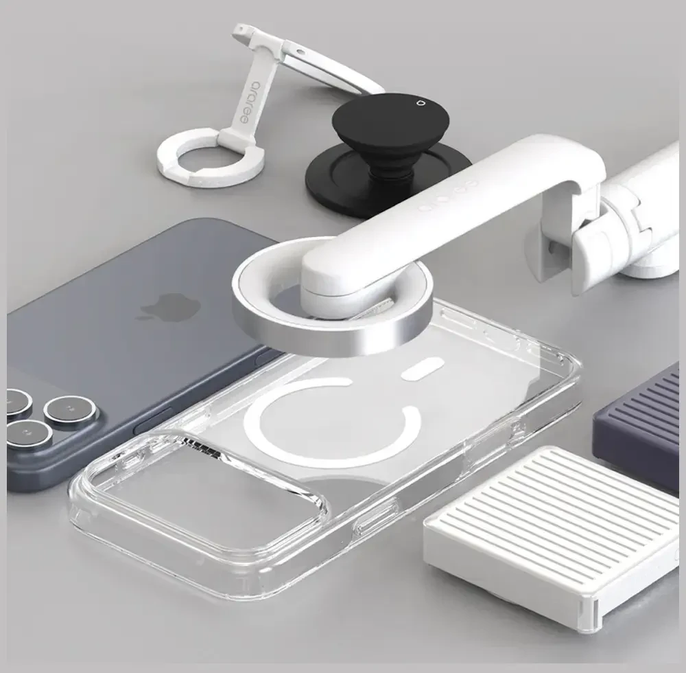 Dėklas Araree Duple M MagSafe iPhone 17 skaidrus