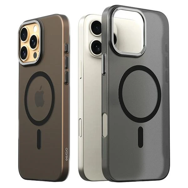 Dėklas Araree etui Aero Frame iPhone 16 Pro Max6.9" przeźroczysty-juoda/clear juodas AR20-02122A