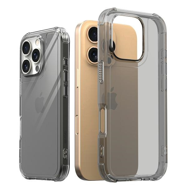 Dėklas Araree etui Flexield iPhone 16 Pro 6.3"dymny/clear juodas AR20-02103B
