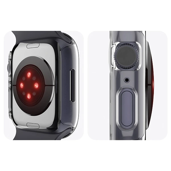 Dėklas Araree „Nukin“ „Apple Watch“ 45 mm skaidrus korpusas AR20-01430A