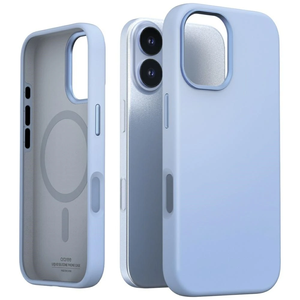 Dėklas Araree Typo Skin M MagSafe, skirtas iPhone 17, mėlyna