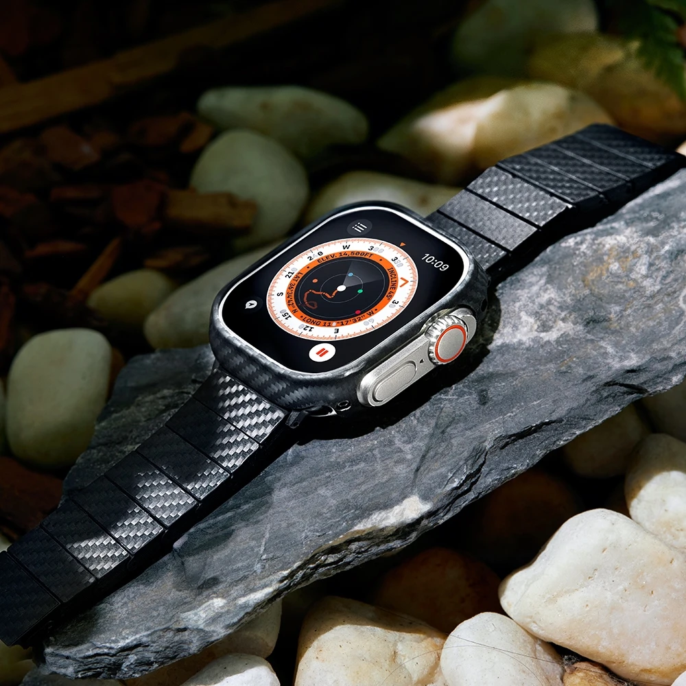 „Pitaka“ anglies pluošto „Apple Watch“ apyrankė, 42/44/45/49 mm
