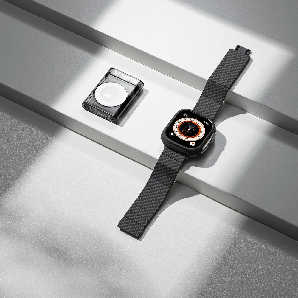 „Pitaka“ anglies pluošto „Apple Watch“ apyrankė, 42/44/45/49 mm