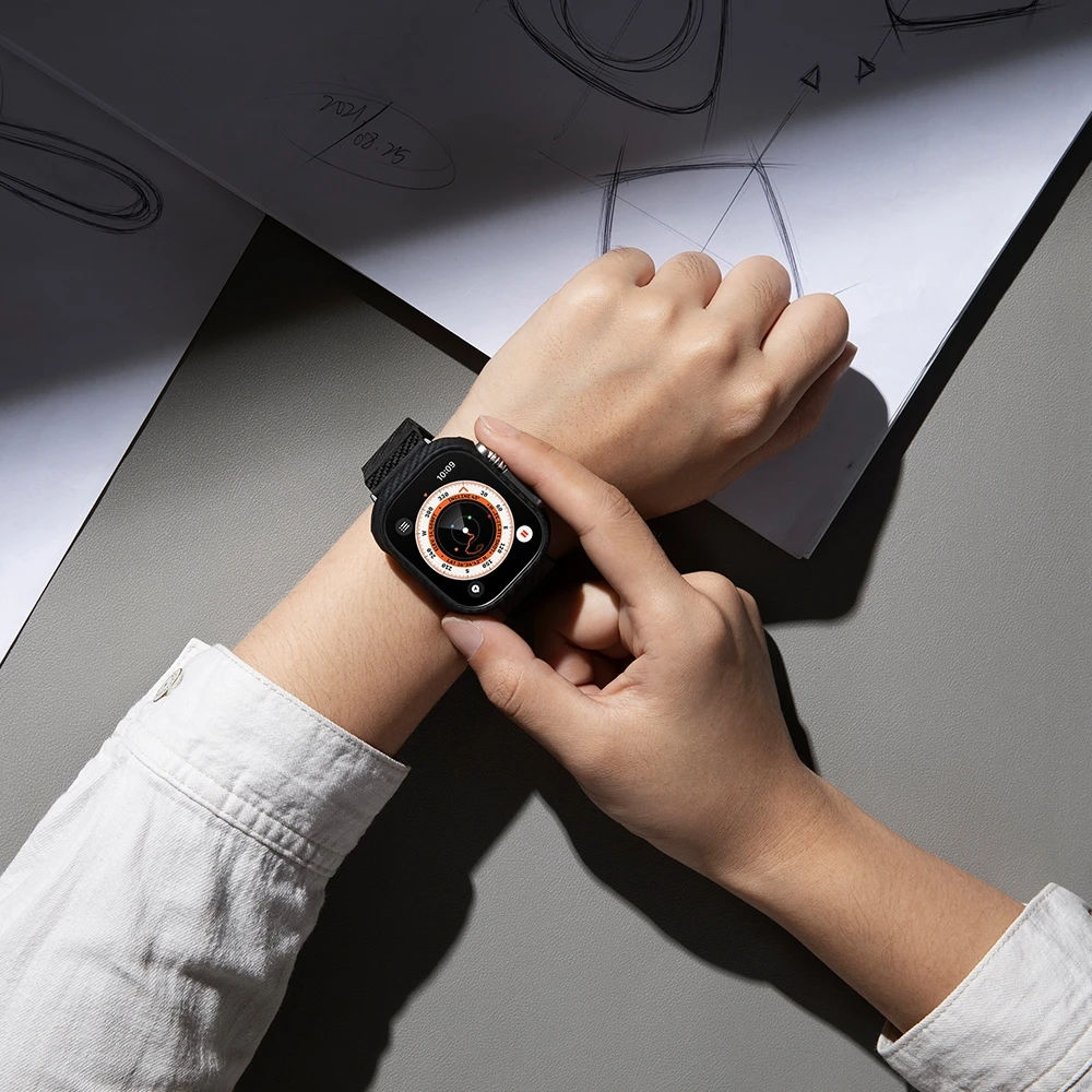 „Pitaka“ anglies pluošto „Apple Watch“ apyrankė, 42/44/45/49 mm