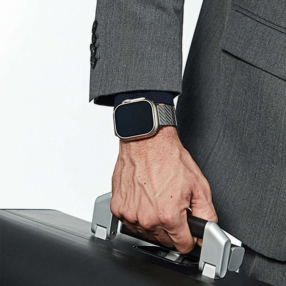 „Pitaka“ anglies pluošto „Apple Watch“ apyrankė, 42/44/45/49 mm