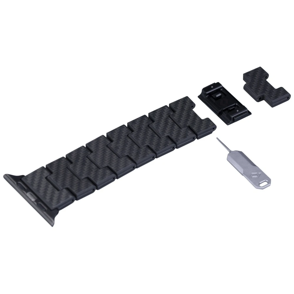 Dėklas Pitaka anglies pluošto jungties juosta Retro 42/44/45/49mm