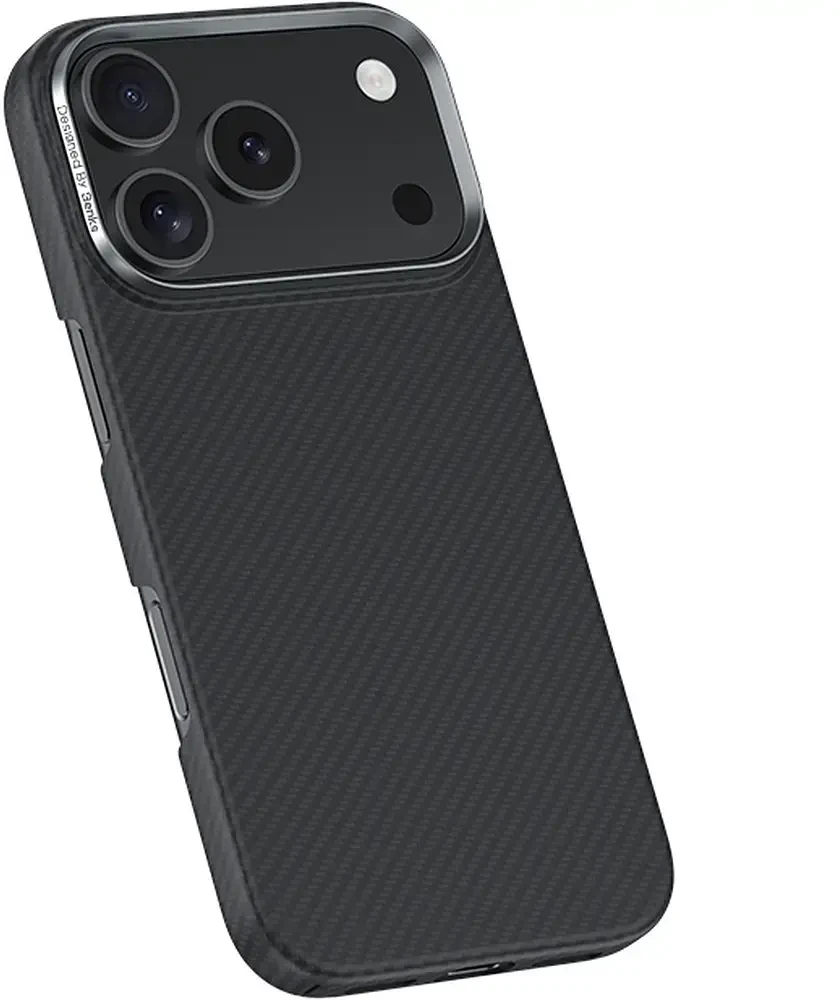 Benks Dėklas Magnetic Armor Air Kevlar Metal Frame 600D (C.K.FL.AP.BK.A072) do Iphone 18 Pro/17 Pro
