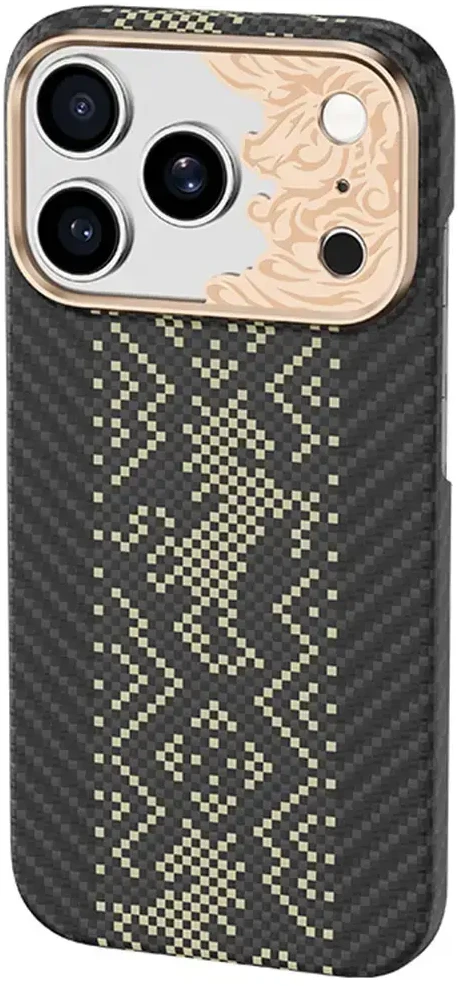 Benks Dėklas Magnetic Armor Air Knight Kevlar Metal Frame (C.K.FL.AP.GD.X072) do Iphone 18 Pro/17 Pro juoda
