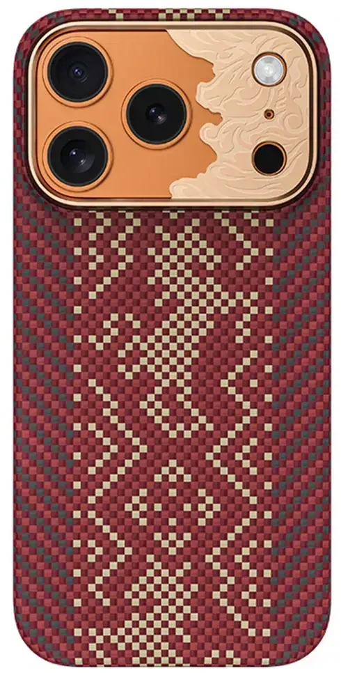 Benks Dėklas Magnetic Armor Air Knight Kevlar Metal Frame (C.K.FL.AP.GD.J073) do Iphone 18 Pro Max/17 Pro Max raudona