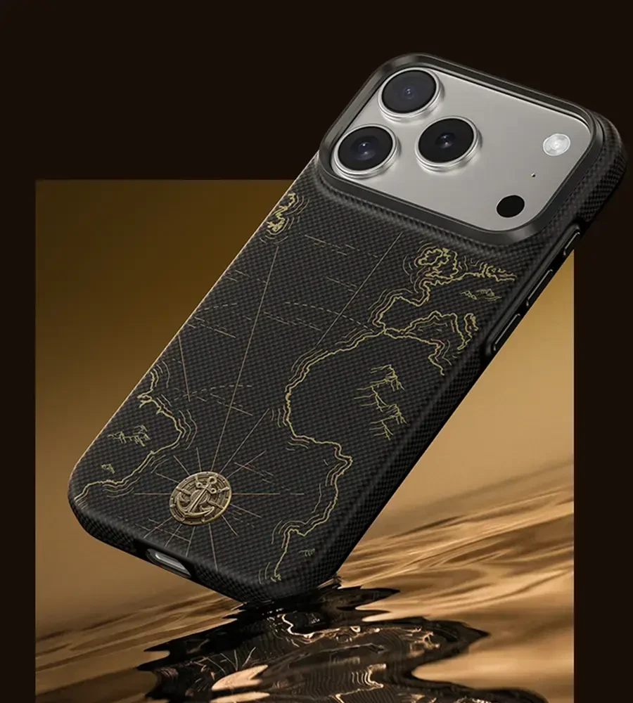 Dėklas Benks ArmorEdge X1 Air Navigator Kevlar Case (C.K.FL.AP.SJ.0069) iP18 Pro/17 Pro juoda