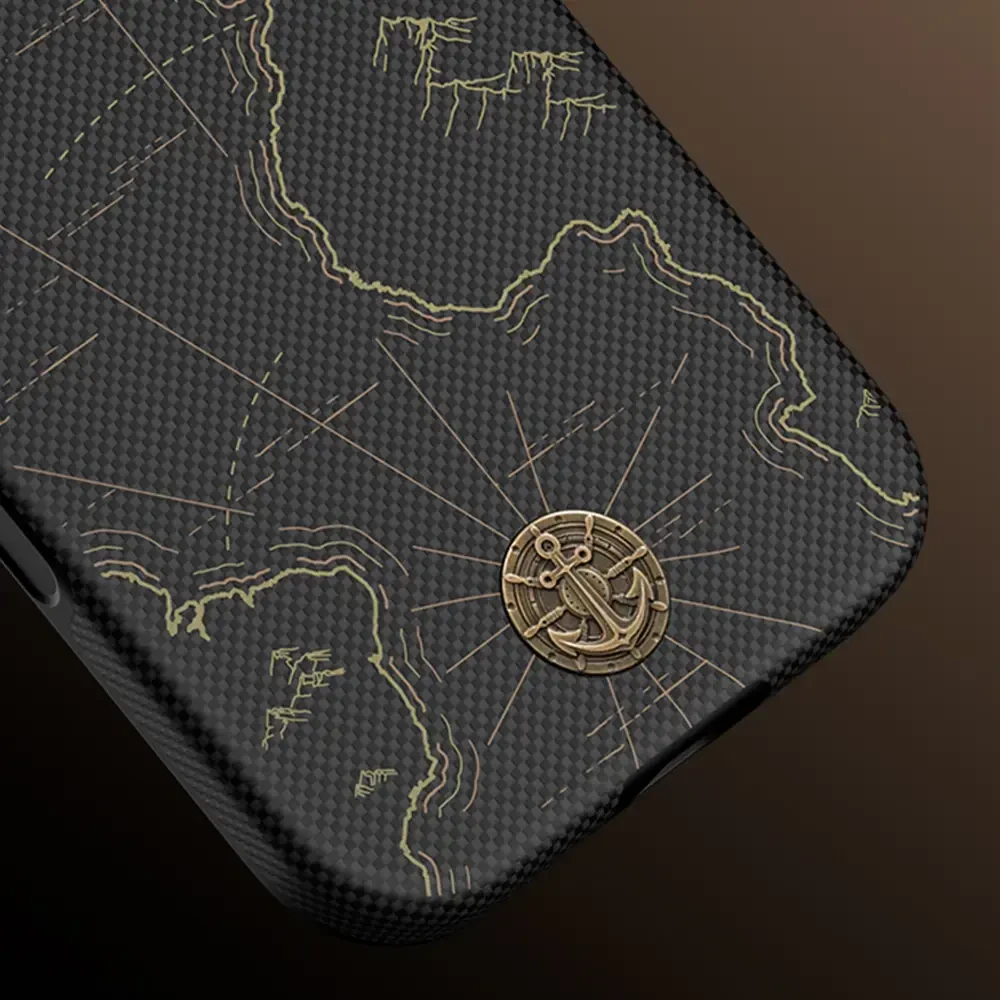 Dėklas Benks ArmorEdge X1 Air Navigator Kevlar Case (C.K.FL.AP.SJ.0069) iP18 Pro/17 Pro juoda