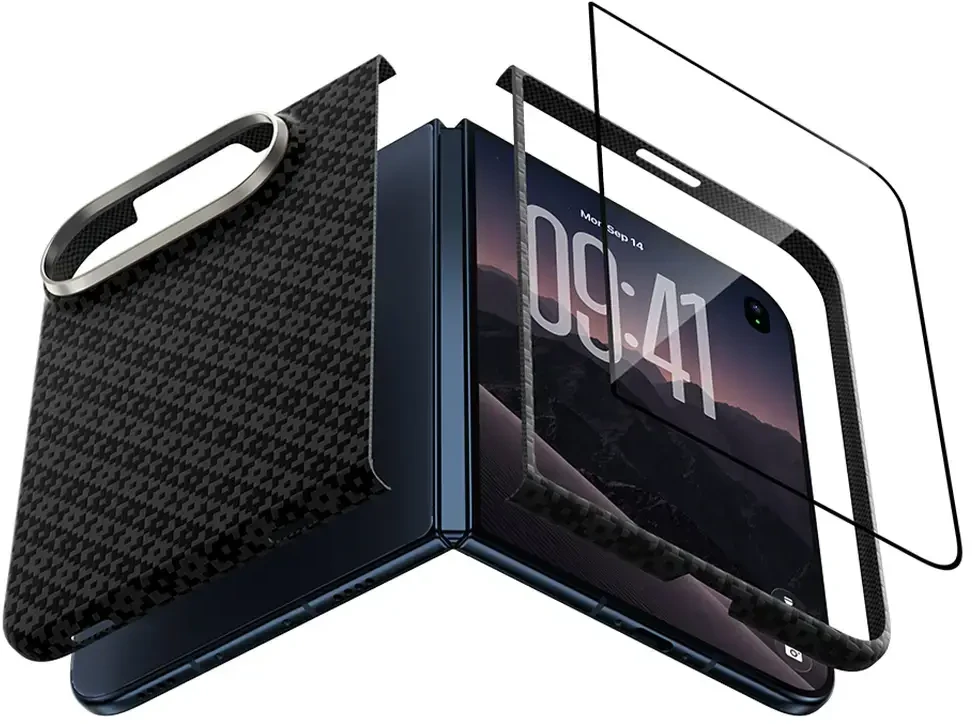 Benks Magnetic Armor Grid Air Grand Combo dėklas (C.K.FL.AP.BE.B079) skirtas iPhone Duo mėlynas