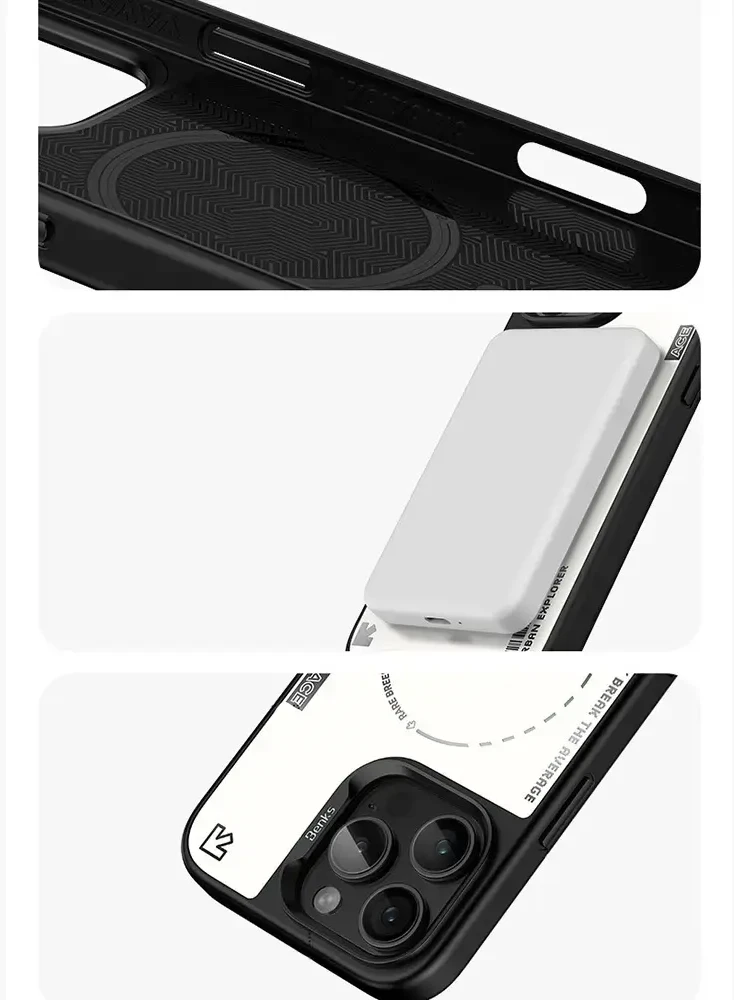 Benks Dynamic Minimalist Case Apple iPhone 16 Pro Max dėklas telefonui baltos spalvos