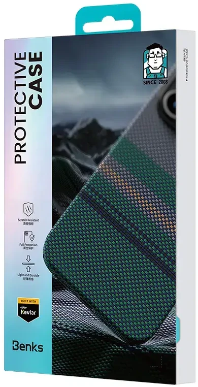 Benks Magnetic Armor Air Aurora Kevlar 600D dėklas (0066) Apple iPhone 16 Pro Max