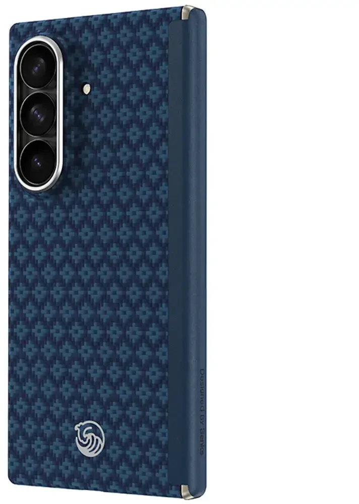 Benks Magnetic Armor Grid Air Grand Combo dėklas (C.K.FL.SA.BE.S051) skirtas Samsung Galaxy Z Fold 8 Ultra mėlynas