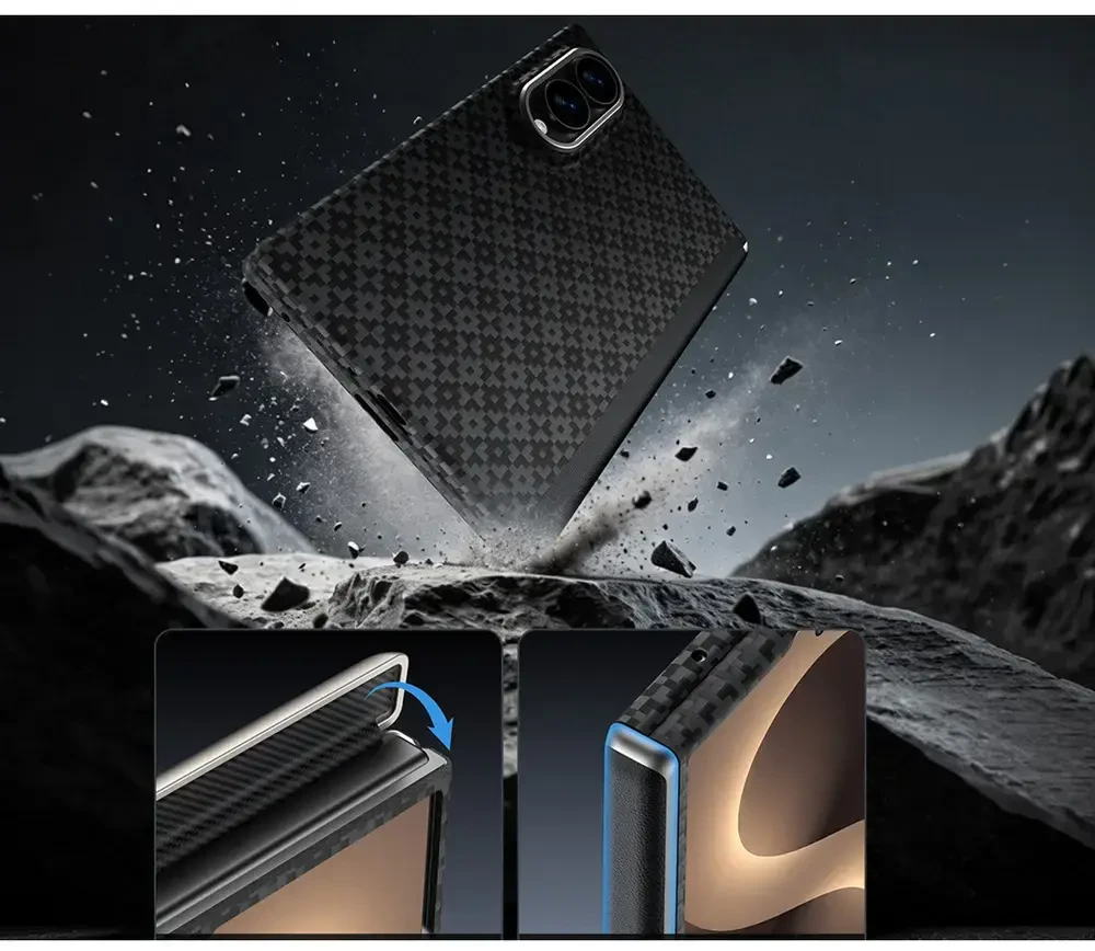 Benks Magnetic Armor Grid Air Grand Combo dėklas (C.K.FL.SA.BK.0060) skirtas Samsung Galaxy Z Fold 8, juodas
