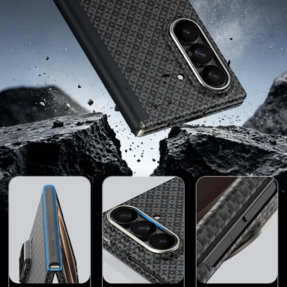 Benks Magnetic Armor Grid Air Grand Combo dėklas (C.K.FL.SA.BK.S051) Samsung Galaxy Z Fold 8 Ultra juodas