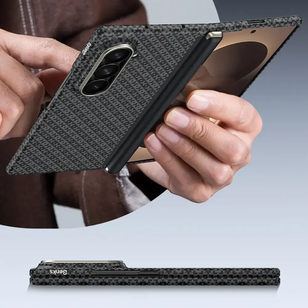 Benks Magnetic Armor Grid Air Grand Combo dėklas (C.K.FL.SA.BK.S051) Samsung Galaxy Z Fold 8 Ultra juodas