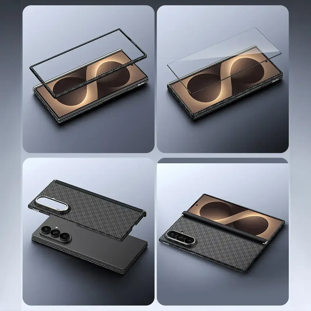 Benks Magnetic Armor Grid Air Grand Combo dėklas (C.K.FL.SA.BK.S051) Samsung Galaxy Z Fold 8 Ultra juodas