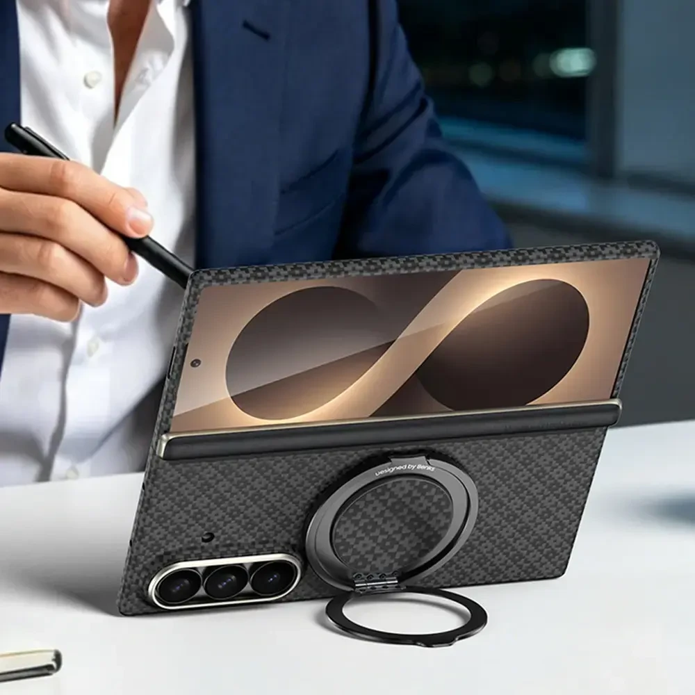 Benks Magnetic Armor Grid Air Grand Combo dėklas (C.K.FL.SA.BK.S051) Samsung Galaxy Z Fold 8 Ultra juodas