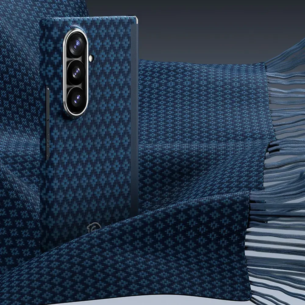 Benks Magnetic Armor Grid Air Grand Combo dėklas (C.K.FL.SA.BE.S051) skirtas Samsung Galaxy Z Fold 8 Ultra mėlynas