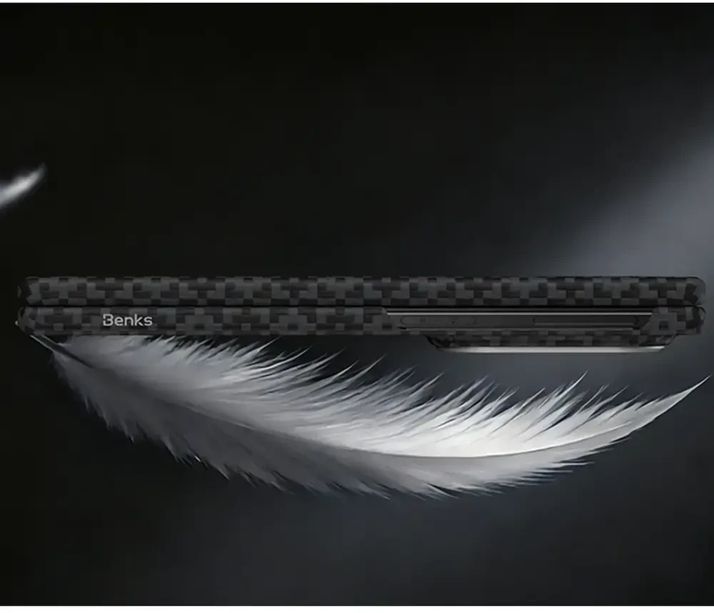 Benks Magnetic Armor Grid Air Grand Combo dėklas (C.K.FL.SA.BK.0060) skirtas Samsung Galaxy Z Fold 8, juodas